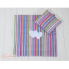 Set per Carrozzina 2 parti Lilla a Strisce Cuori