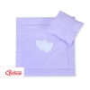 Set per Carrozzina 2 parti Lilla Pois Bianchi Cuori