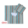 Set per Carrozzina 2 parti Marrone a Strisce Cuori
