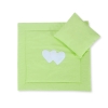 Set per Carrozzina 2 parti Verde Cuori