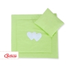 Set per Carrozzina 2 parti Verde Cuori