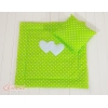 Set per Carrozzina 2 parti Verde Pois Bianchi Cuori