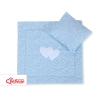 Set per Passeggino 2 parti Blu Fiori Fiori Cuori