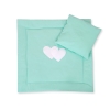 Set per Passeggino 2 parti Menta Cuori