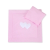 Set per Passeggino 2 parti Rosa Cuori