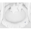 Set: Tenda da Appendere + Nido con Balze + Cuscini Bianca