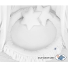 Set: Tenda da Appendere + Nido con Balze + Cuscini Bianca