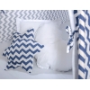MEGA SET: Tenda Teepee con Tappetino, Cuscini e Piume Decorative GRATIS! Blu Scuro Chevron