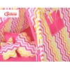MEGA SET: Tenda Teepee con Tappetino, Cuscini e Piume Decorative GRATIS! Giallo Rosso Chevron