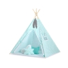 MEGA SET: Tenda Teepee con Tappetino, Cuscini e Piume Decorative GRATIS! Menta Chevron