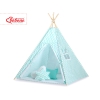 MEGA SET: Tenda Teepee con Tappetino, Cuscini e Piume Decorative GRATIS! Menta Chevron