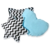 MEGA SET: Tenda Teepee con Tappetino, Cuscini e Piume Decorative GRATIS! Nero Blu Chevron
