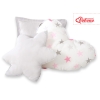 MEGA SET: Tenda Teepee con Tappetino, Cuscini e Piume Decorative GRATIS! Rosa Grigio Stelle