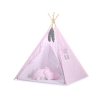 SET: Tenda Teepee con Tappetino e Piume Decorative GRATIS! Rosa Chevron