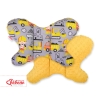 Sleepee Cuscino Anti Shock a Forma di Farfalla Giallo Escavatore Giallo Miele