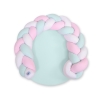 Tappetino da Gioco con Paracolpi Intrecciato Menta Rosa Bianca