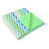 Tappetino per Tenda Teepee Wigwam Verde Blu Chevron