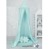 Tenda Cupola Rotonda per Bambini con Tappetino Cuscini Menta