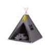 Tenda Indiana per Bambino con Tappetino e Cuscini Antracite