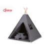 Tenda Indiana per Bambino con Tappetino e Cuscini Antracite