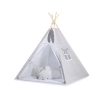 Tenda Indiana per Bambino con Tappetino e Cuscini Grigio Pois Bianchi