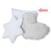Tenda Indiana per Bambino con Tappetino e Cuscini Grigio Pois Bianchi