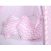 Tenda Indiana per Bambino con Tappetino e Cuscini Rosa Chevron
