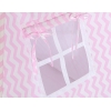 Tenda Indiana per Bambino con Tappetino e Cuscini Rosa Chevron