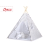 Tenda Indiana per Bambino con Tappetino Grigio Chevron