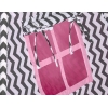 Tenda Indiana per Bambino Rosa Nero Chevron