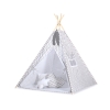 Tenda Teepee con Cuscini e Piume Decorative GRATIS! Grigio Chevron