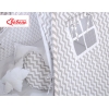 Tenda Teepee con Cuscini e Piume Decorative GRATIS! Grigio Chevron