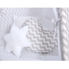Tenda Teepee con Cuscini e Piume Decorative GRATIS! Grigio Chevron