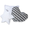Tenda Teepee con Cuscini e Piume Decorative GRATIS! Nero Chevron