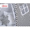 Tenda Teepee con Cuscini e Piume Decorative GRATIS! Nero Chevron