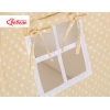 Tenda Teepee con Tappetino e Cuscini Beige Pois Bianchi