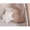 Tenda Teepee con Tappetino e Cuscini Marrone Pois Bianchi