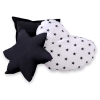 Tenda Teepee con Tappetino e Cuscini Nero