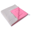 Tenda Teepee con Tappetino e Piume Decorative GRATIS! Rosa Grigio a Scacchi