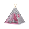 Tenda Teepee con Tappetino e Piume Decorative GRATIS! Rosa Nero Chevron