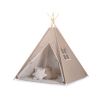 Tenda Teepee con Tappetino Marrone Beige Pois Bianchi