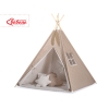 Tenda Teepee e Piume Decorative GRATIS! Marrone Beige Pois Bianchi a Strisce