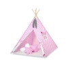 Tenda Teepee e Piume Decorative GRATIS! Rosa Pois Bianchi