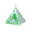 Tenda Teepee e Piume Decorative GRATIS! Verde Blu Chevron