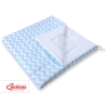 Tenda Teepee per Bambini con Tappetino e Set Cuscini Blu Chevron
