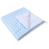Tenda Teepee per Bambini con Tappetino e Set Cuscini Blu Chevron