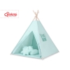 Tenda Teepee per Bambini con Tappetino e Set Cuscini Menta