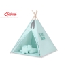 Tenda Teepee per Bambini con Tappetino e Set Cuscini Menta