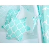 Tenda Teepee per Bambini con Tappetino e Set Cuscini Menta Marocco