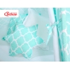 Tenda Teepee per Bambini con Tappetino e Set Cuscini Menta Marocco